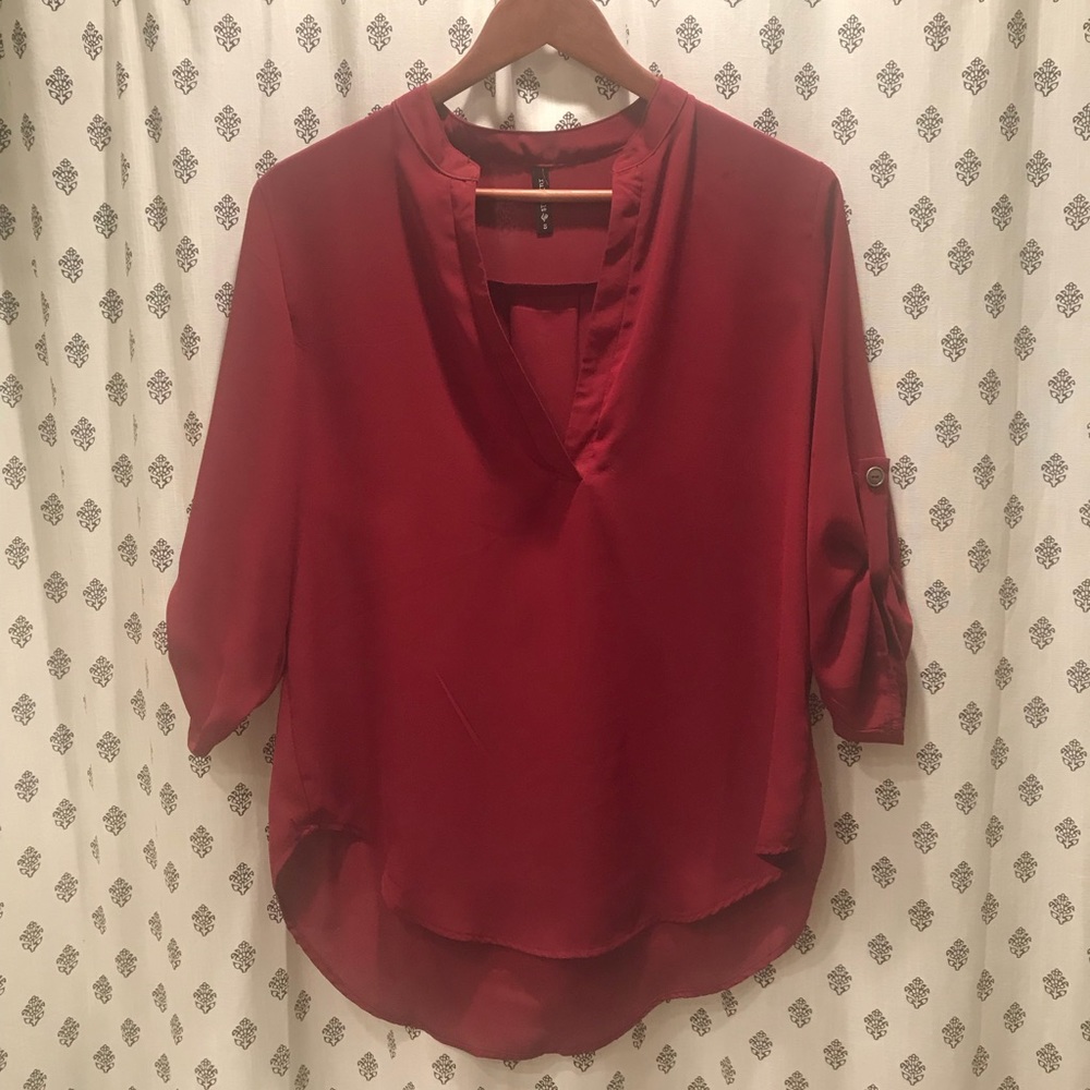 Red blouse